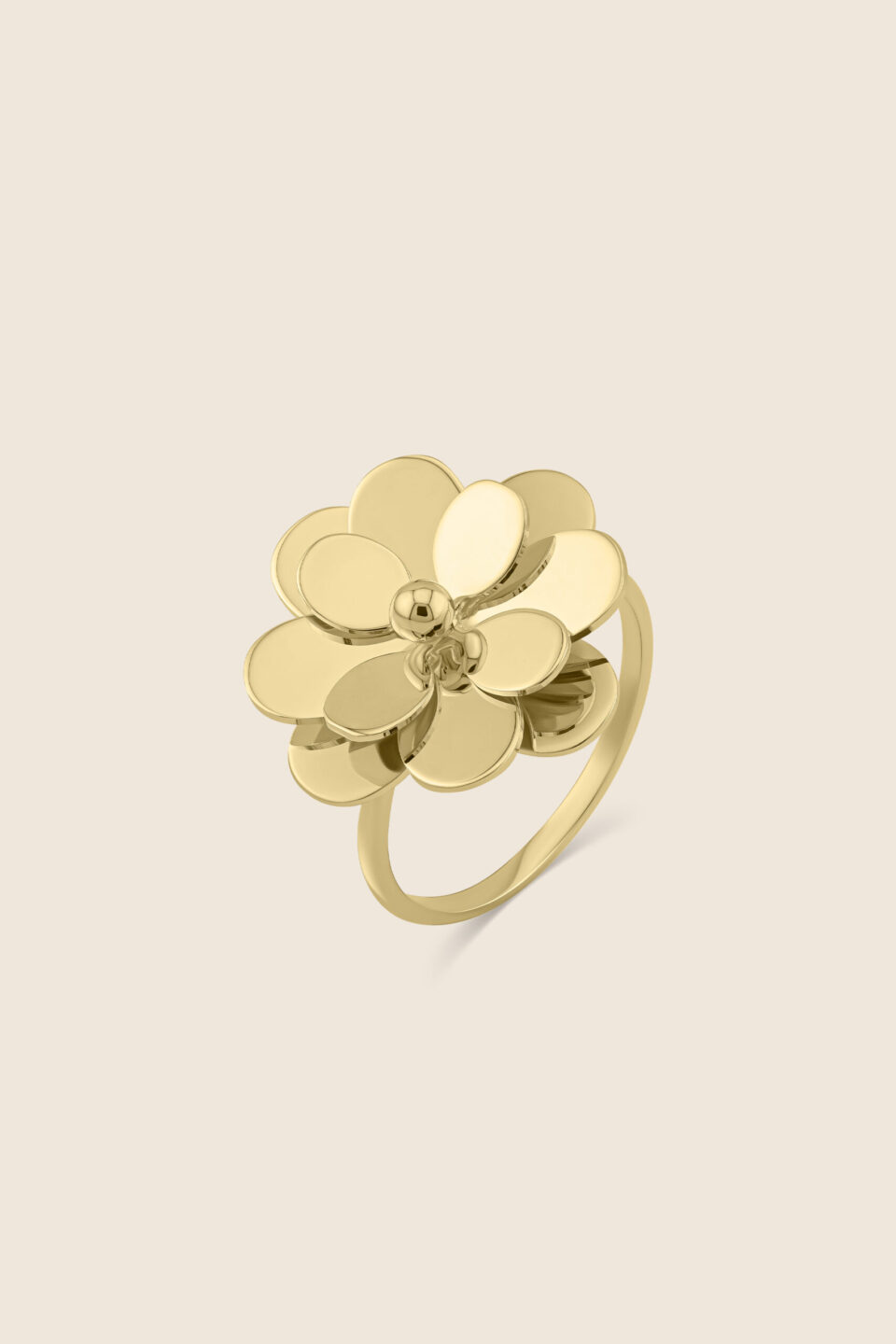 Glint yellow gold ring