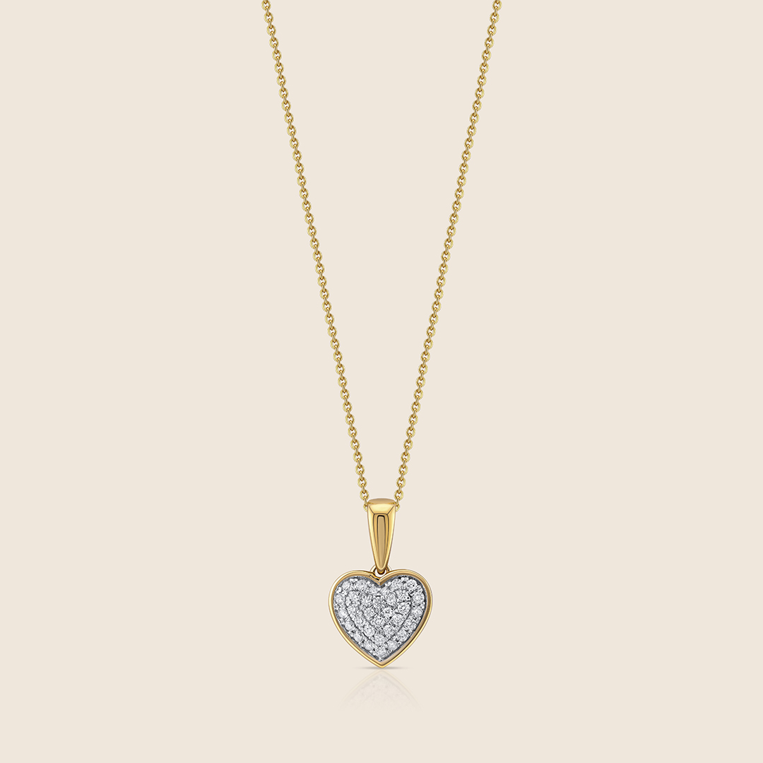 ADPC000497-image-597-212101110-2.jpg Esme yellow gold diamond heart pendant - Image 1