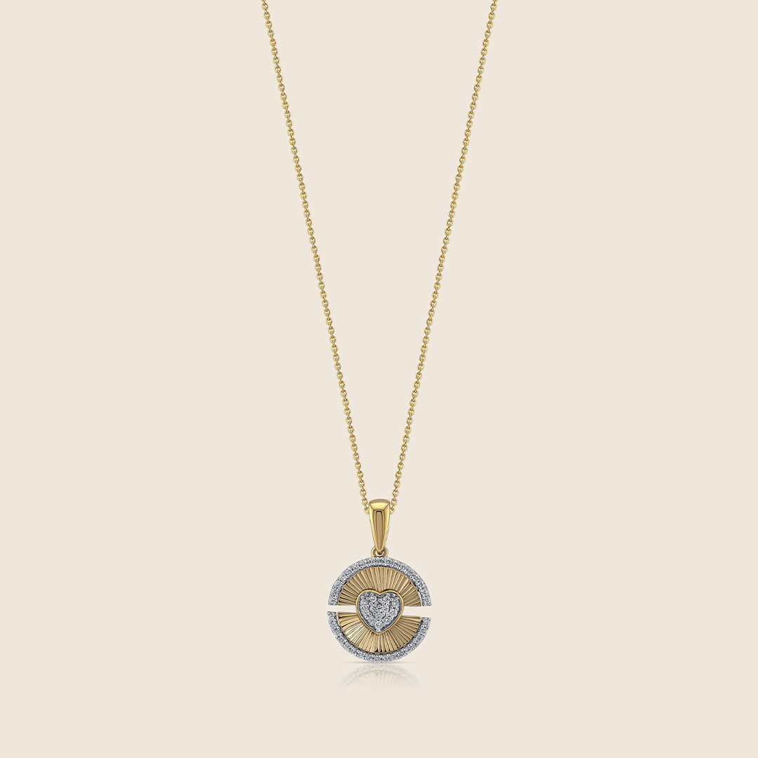 ADPC000505-image-620-212101140-2.jpg Esme yellow gold diamond sunburst heart pendant - Image 1