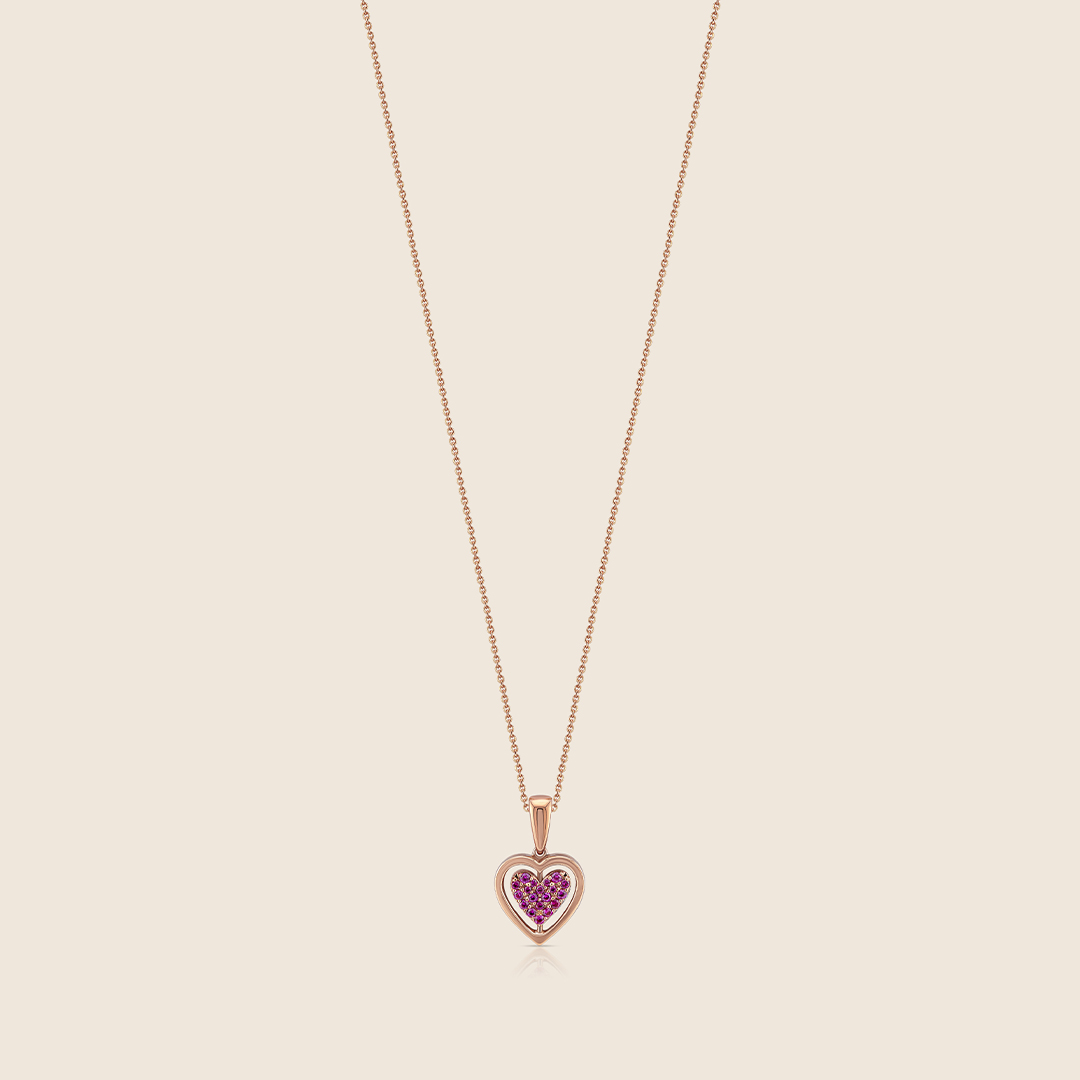 ADPC000510-image-633-212104058-3.jpg Esme rose gold diamond and ruby flippable heart pendant - Image 1