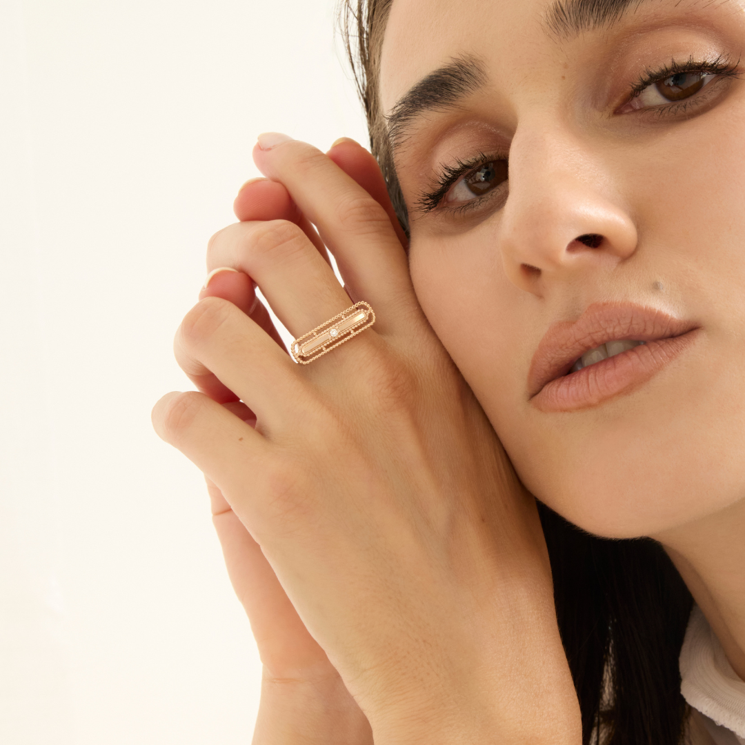 Untitled design (2) Velluto ring with diamond - Image 1