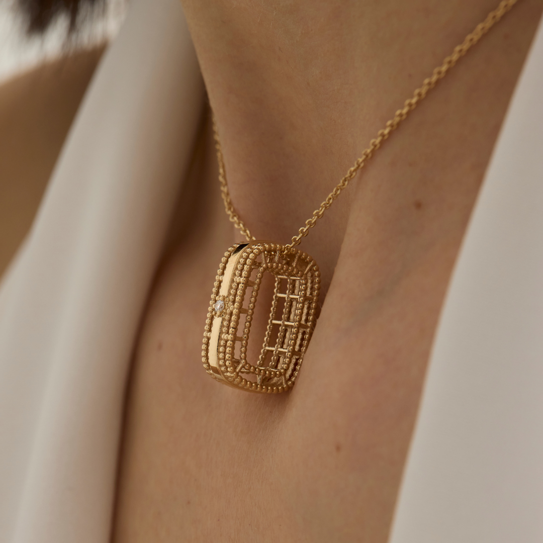 Untitled design (5) Velluto necklace with diamond - Image 1