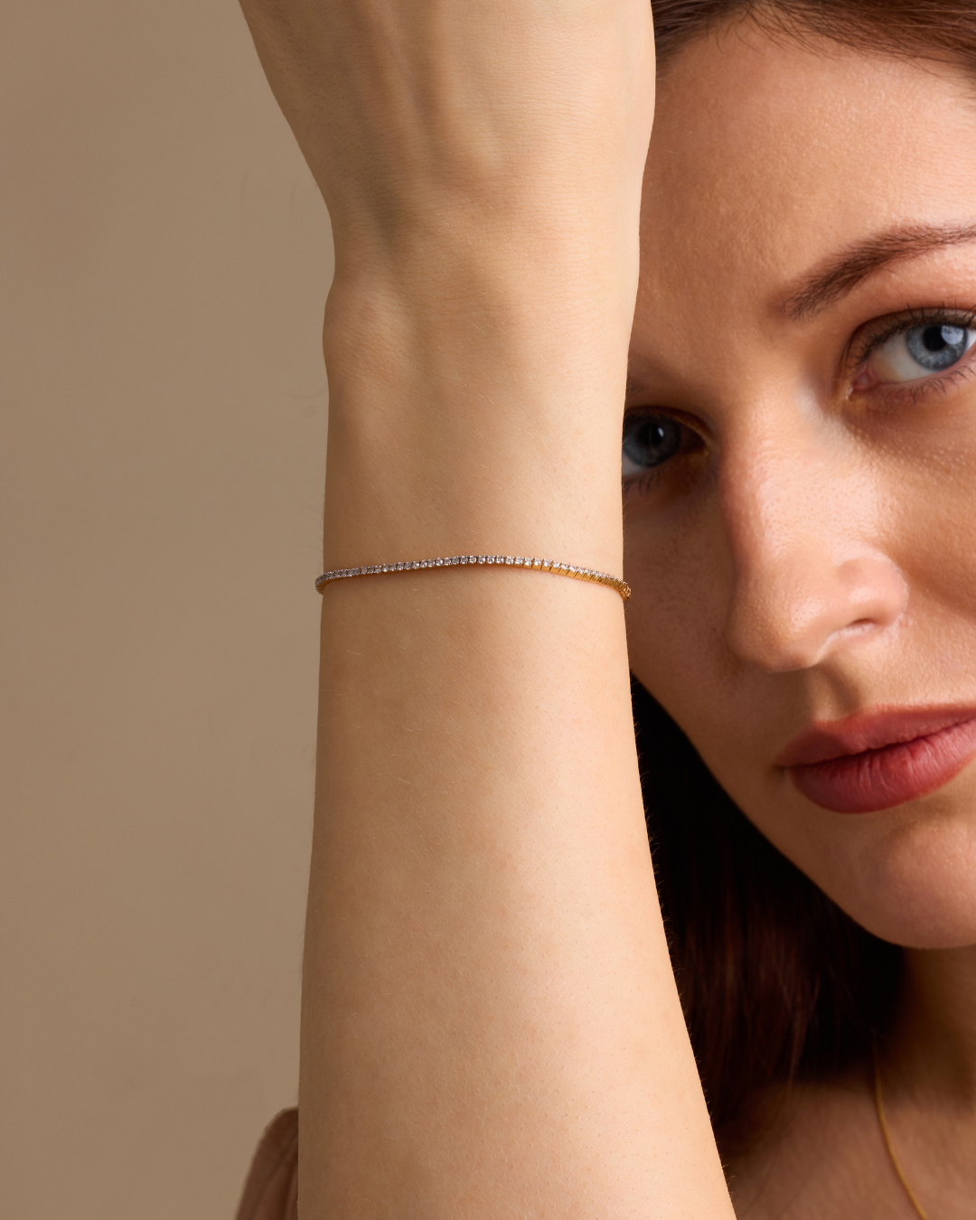 ADBR000178-image-72-Untitled-design-21 Classic yellow gold diamond tennis bracelet - Image 1