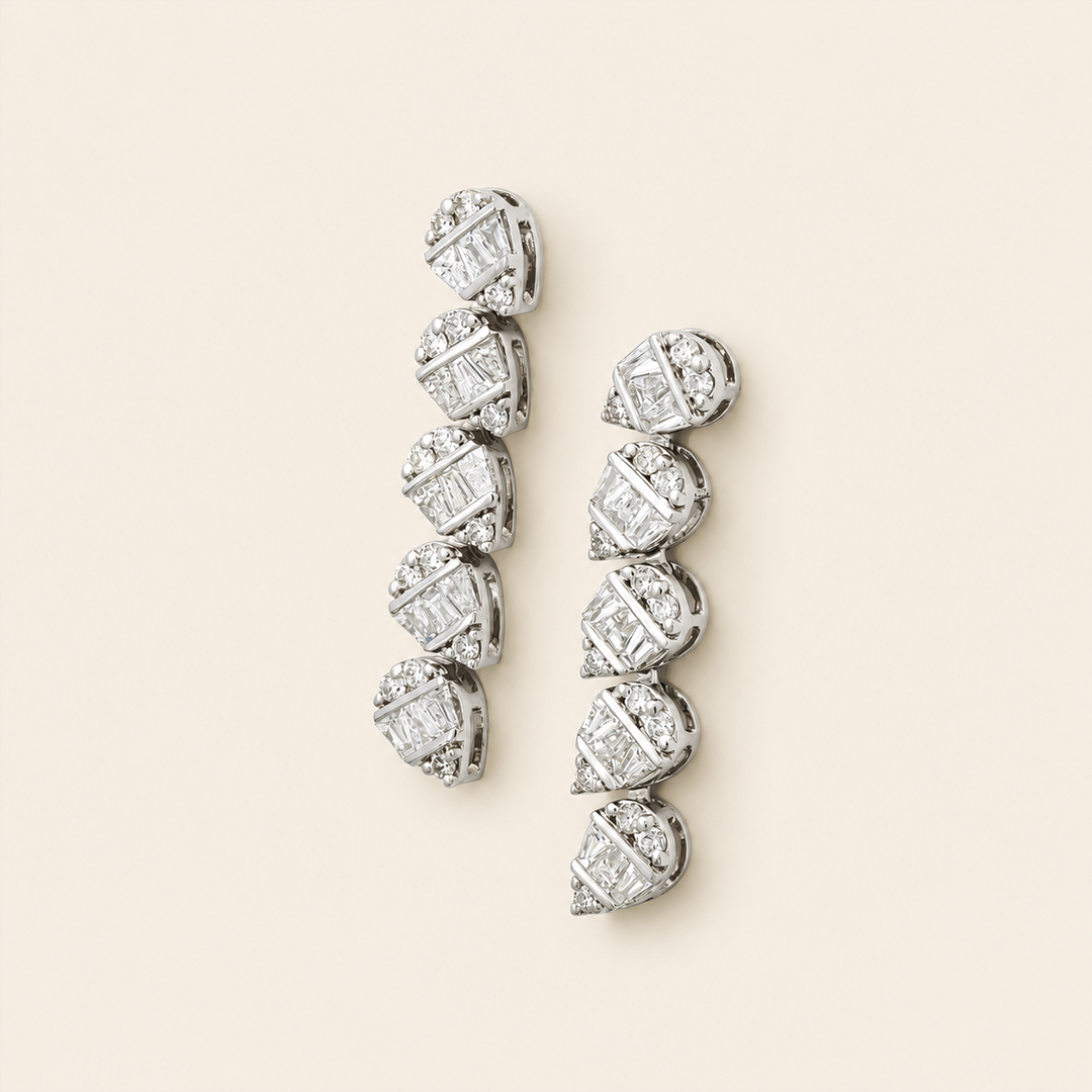 ADER000485-image-678-11-1-copy Classic white gold diamond geometric drop earring - Image 1