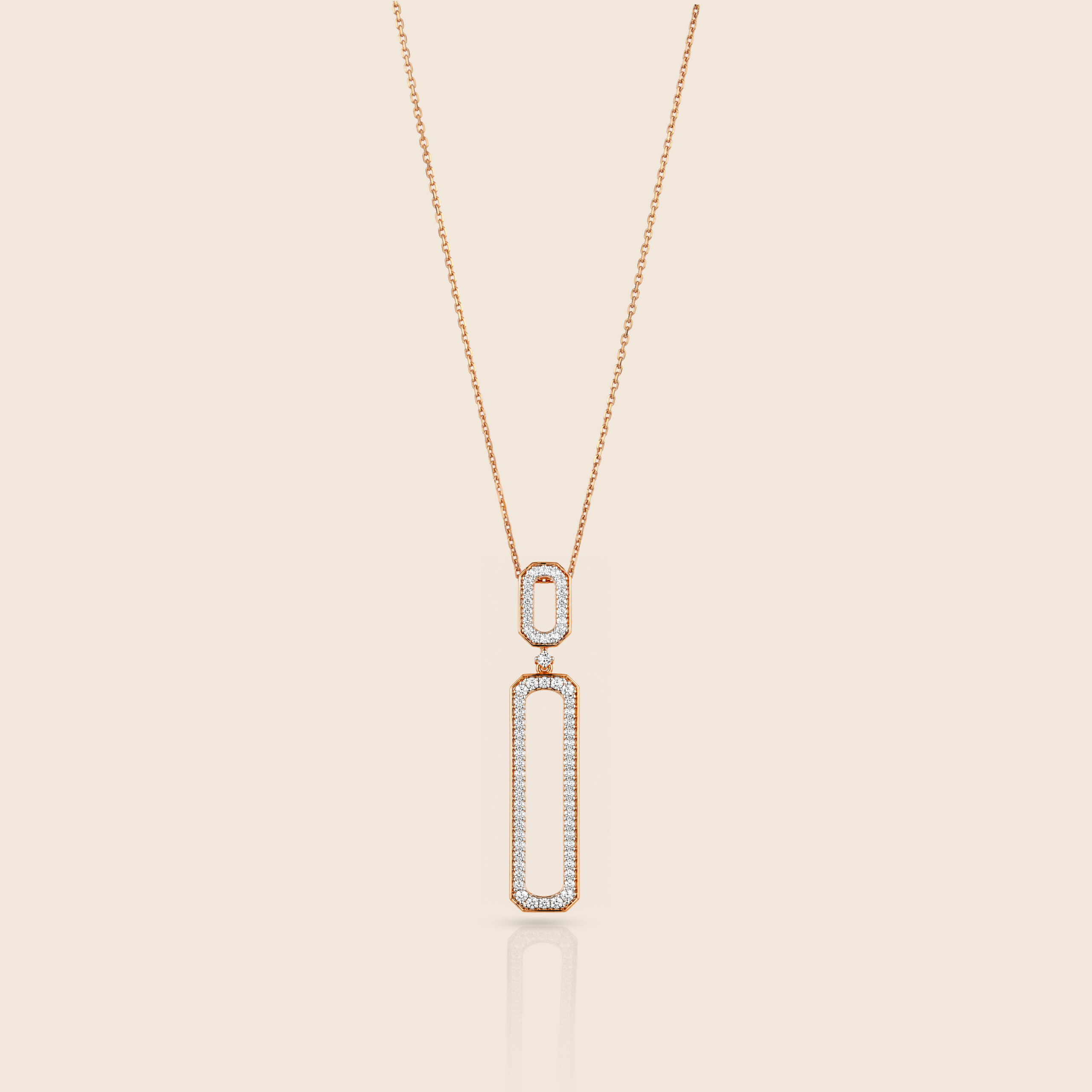 ADPC000232-image-3-5 Affinity yellow gold diamond dangle pendant - Image 1