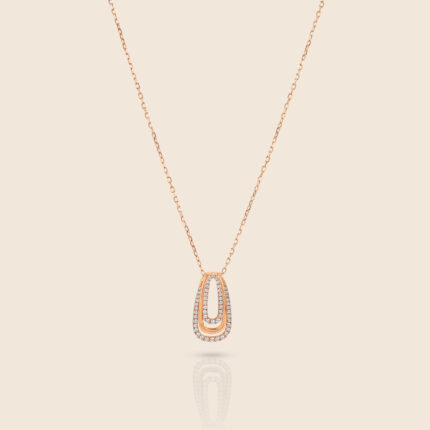 Affinity yellow gold diamond multi-halo pendant