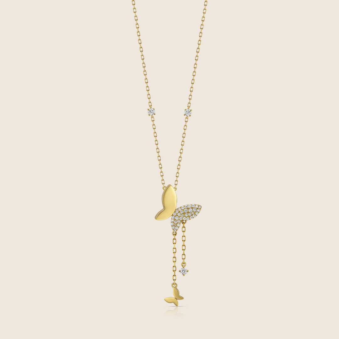 ADPC000427-image-290-ADPC000427-VOL-2-1 Volare 18k yellow Gold Dancing Wings Diamond Pendant - Image 1