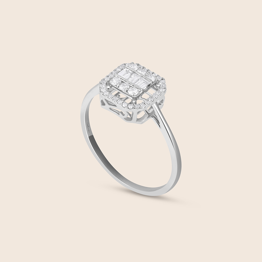 ADRG000570-image-167-IG17J6103725_2 Emro white gold diamond ring - Image 1