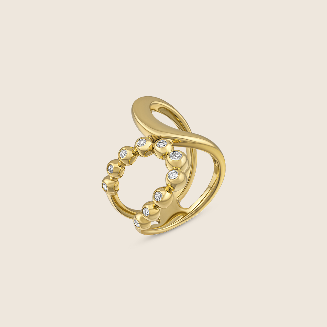 ADRG001621-image-526-ADRG001622-BBL-1 Bubbleiss yellow gold diamond fashion ring - Image 1