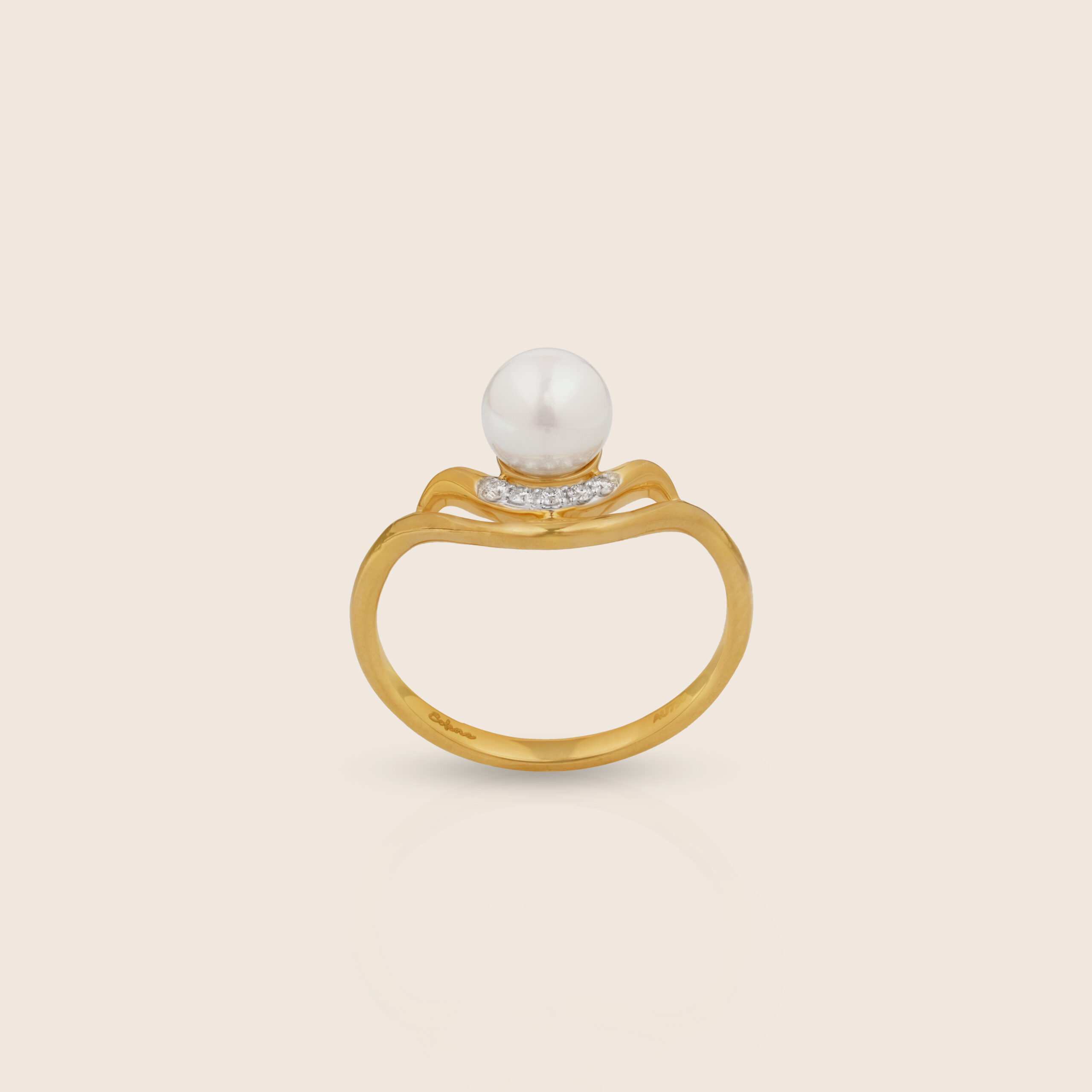 ADRG001720-image-626-17-1080x1080 Lavita yellow gold diamond dome ring - Image 1