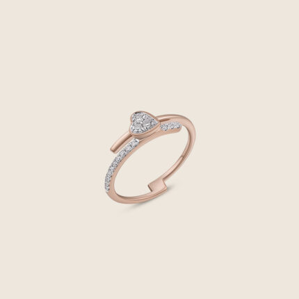 Esme rose gold diamond toi-moi ring